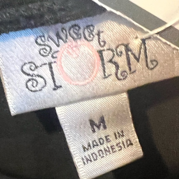 Sweet Storm Black Tiered Mini Dress with Silver Band - Picture 2 of 8